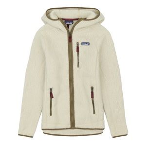 Patagonia Womens Retro Pile Hoody Pelican size small jacket zip up